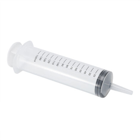 Große 150-ml-Messspritze aus Kunststoff für hydroponische Nährstoffe (1/5)