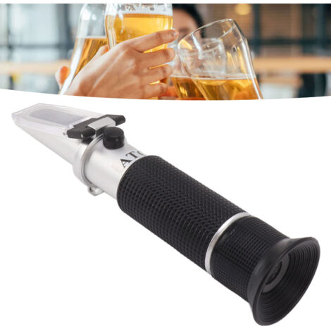 Brix-Refraktometer [10-30%] Tragbares Aluminium-Hydrometer für Früchte und Getränke (1/5)