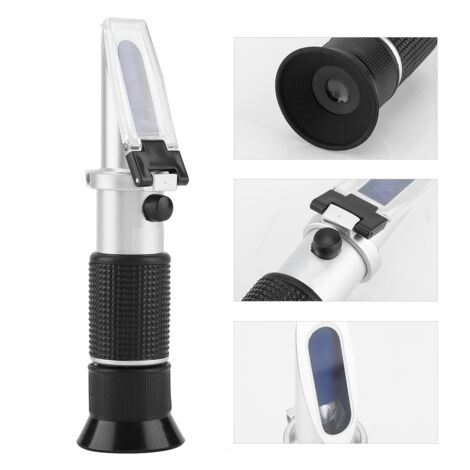 Mini-Weinrefraktometer 3-in-1 Aluminium 0–25 % Vol., 0–40 % Brix, 0–22 Balsam (1/5)