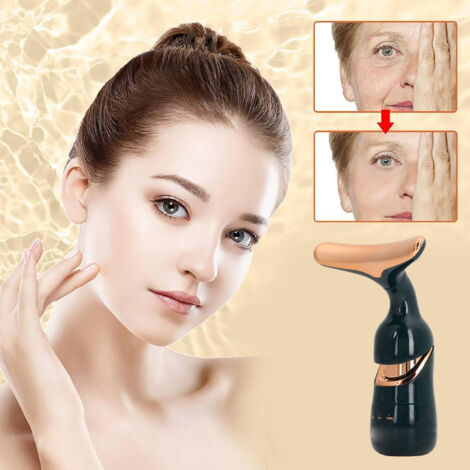 Estimulador facial eléctrico, contorno facial, antipapada, multimodos, refinamiento de poros, antiarrugas, regeneración de la piel, microcorriente, vibraciones, lifting, ABS (1/5)