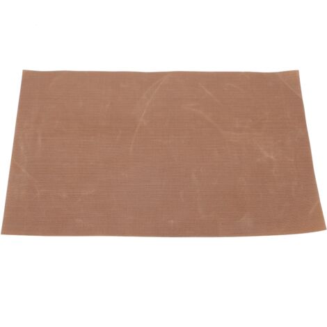 [PTFE-Folie] [Antihaftpapier] [Antistatisch] Industrielle PTFE-Folie mit Glasfasern, 100 x 100 cm (0,25 mm), braune Farbe, ideal für Transferpressen und handgefertigte Matten, beständig gegen hohe Tem (1/5)