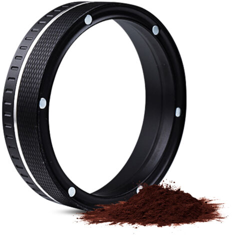 Embudo dosificador magnético de aluminio para café espresso con 6 imanes de diamante, compatible con portafiltros de 54 mm de Delonghi, Donlim, Breville y Bialetti.