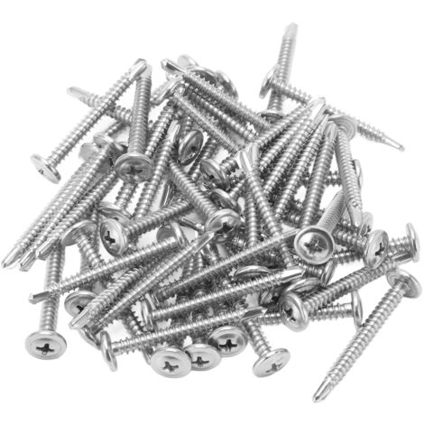 Selbstbohrende Linsenkopfschrauben M4,2 x 38 – Edelstahl 304 – 50 Stück (1/5)