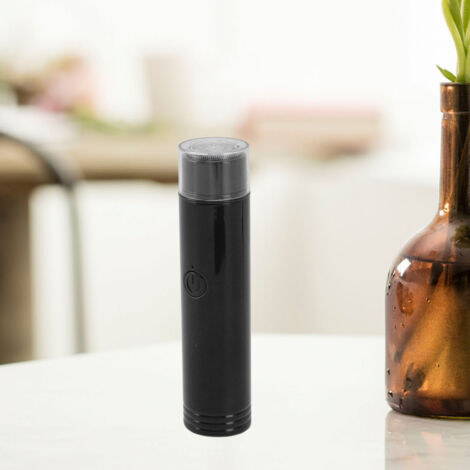 [Mini-Elektrotrimmer] Tragbarer, per USB aufladbarer Bart- und Haarschneider für die tägliche Pflege, Reisen, Schwarz, 70 g, ABS + Edelstahl (1/5)