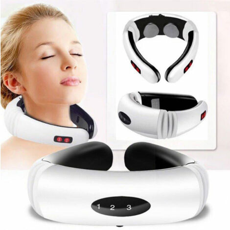 Masajeador de cuello "Mano" con función de calor, función de impulsos eléctricos y temporizador automático – ABS, 340 g, 6 modos y 16 niveles de intensidad. (1/5)