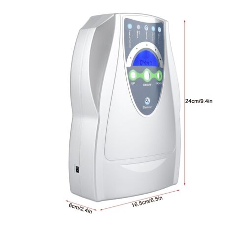 Purificador de aire y esterilizador de frutas multifuncional con ozono, fabricado en ABS, 165 mm.