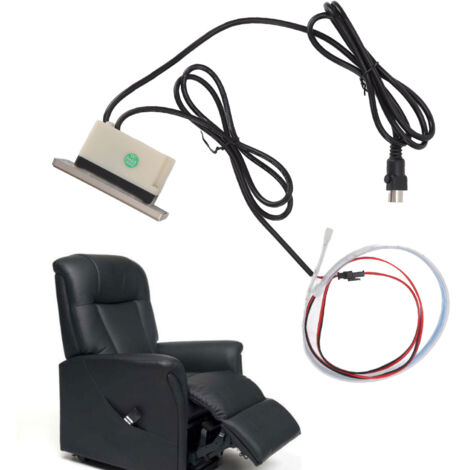 Mando a distancia para sofás eléctricos con pantalla LED y puerto USB, controlador ABS de 5 pines y 3 botones, 5 A.