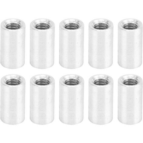 M4-Vierkant-Säulenmutter, Aluminiumlegierung, 10-mm-Distanzverbinder, 10 Stück, runde Stütze, verstellbare Konstruktion, CNC-gefräst (1/5)