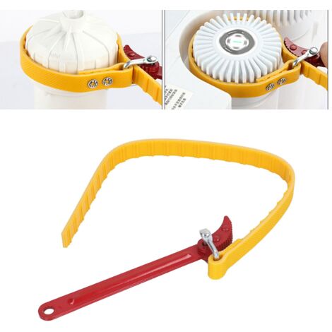 Llave universal tipo serpiente con anillo de filtro, diseño antideslizante ajustable para botellas de filtro de 10 y 20 pulgadas, ABS, 247 g, 49 cm (1/5)