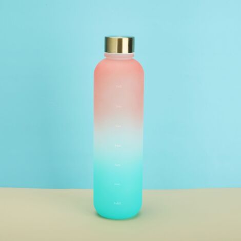 Klassische Sport-Trinkflasche 28x8cm 1000ml Tritan BPA-frei 7 Farben (1/5)