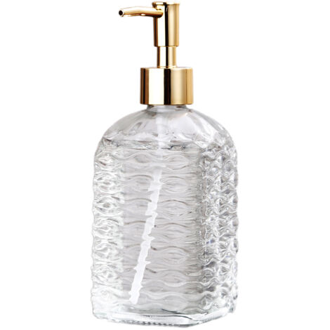 [Flüssigkeitsspender] – Glasspender – 400 ml – 19 cm – Auslaufsicher und langlebig (1/5)
