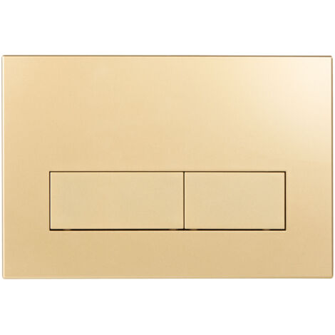 Panel de botones empotrables Sigma color oro mate para montaje en pared.Cisternas de inodoro