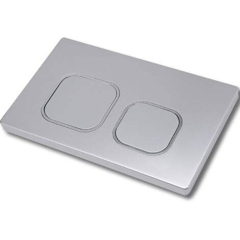 Panel de lavabo Sigma para todo tipo de muebles de baño: modelo Sigma A, color gris plata, plástico de alta calidad, componentes internos de zinc fundido a presión/acero inoxidable, función de caudal