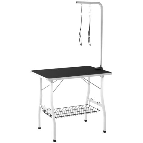 Table de toilettage pour chien pliante plateau antidérapant en caoutchouc avec 2 sangles (1/5)