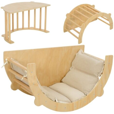 Structure d'escalade et balançoire 3 en 1 pour enfants, capacité de charge de 50 kg (1/5)