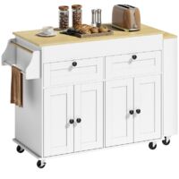 îlot central cuisine avec plateau extensible, desserte de cuisine