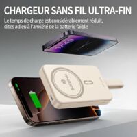 Batterie Externe 10000mAh -CDISPLAY -Power Bank-PD20W-sans Fil magnétique Chargeur