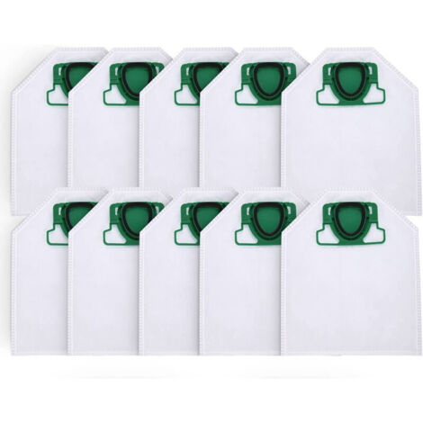 10 sacchetti per aspirapolvere Vorwerk Kobold VK200 FP200, in micropile a 5 strati di alta qualità, ideali per chi soffre di allergie. (1/5)