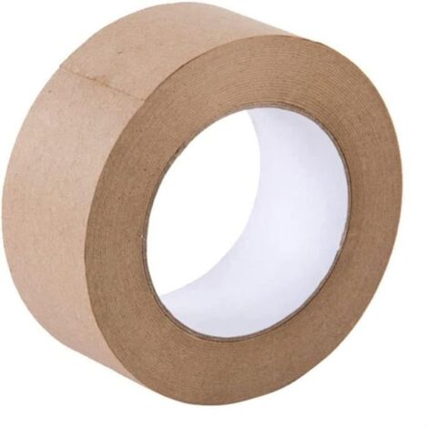 Nastro adesivo in carta kraft gommata attivabile con acqua, 48 mm di larghezza x 50 m di lunghezza - Carta estensibile (1/4)