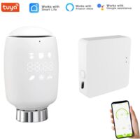Kit Termostato de Radiador Inteligente ZigBee 3.0 (Hub Incluido) - Válvula M30 + Danfoss - Compatible con Alexa / Google / Home Assistant - Control por Voz y App