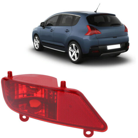 Faro antiniebla trasero para coche, repuesto compatible con Peugeot 3008 5008 2009-2016 (izquierdo) (1/5)