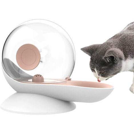 Dispensador de agua automático para perros y gatos, con forma de caracol, alimentador por gravedad para mascotas, bebedero transparente tipo fuente para perros y gatos, 2,8 L (1/5)