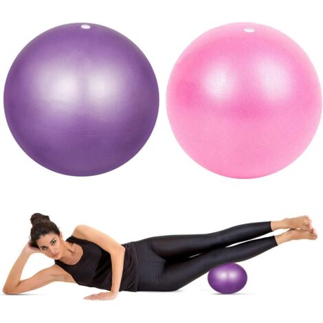 Pelota de ejercicios de Pilates, antideslizante, pelota de yoga a prueba de explosiones, pelota de yoga, pelota de ejercicios de 25 cm para abdominales y hombros, equilibrio, deporte, Pilates