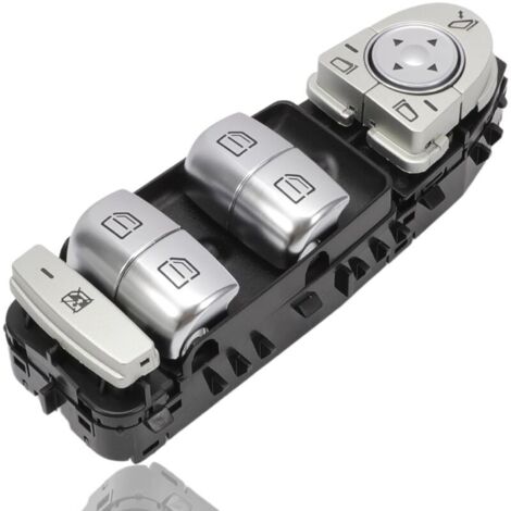 Interruptor de elevalunas eléctrico compatible con Mercedes-Benz Clase C W205 AMG S205 GLC X253 Clase A Botón de elevalunas del lado del conductor 2229056800 2059056811 (1/5)