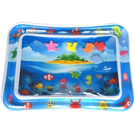 Alfombra de juegos acuáticos - Alfombra de actividades para bebés de 3 a 9 meses - Juguete sensorial de regalo para bebés, niñas y niños, estilo isleño (1/5)