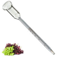 Vitómetro de vidrio 0 a 25% ABV Contenido de alcohol Porcentaje de alcohol Vino de frutas Vino de frutas Cerveza Medidor de alcohol de vino