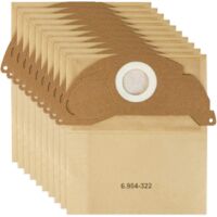 Paquete de 10 bolsas para aspiradora Karcher 6.904-322.0