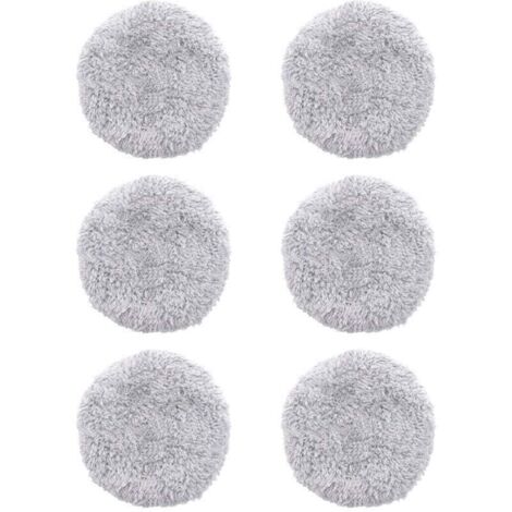 Lot de 6 lingettes de rechange lavables pour robots de nettoyage de vitres HOBOT 168/188