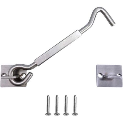Cadre de porte en acier inoxydable avec cadre de fenêtre en verre, 8 pouces, argenté, convient aux portes de garage et aux portes d'entrée. (1/5)
