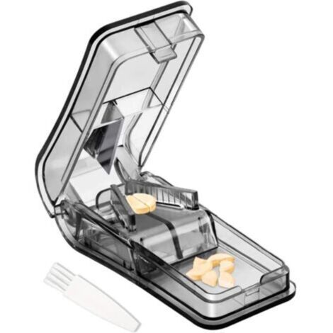 Coupe-comprimés avec lame, portable, coupe les comprimés en deux. (1/3)