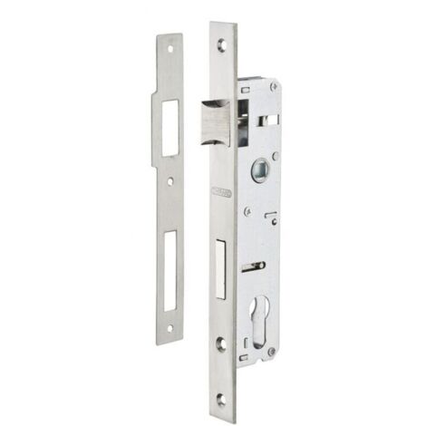 Cylindre de serrure à mortaiser en métal, jeu arrière de 25 mm, extrémité carrée, galvanisé, accessoires pour serrures de porte (1/2)