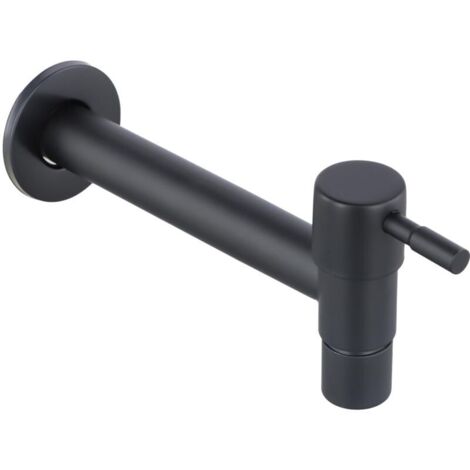 Robinet/brosse de piscine/brosse de jardin/brosse murale de baignoire/brosse de balcon/brosse de cuisine multi-usages en acier inoxydable peint en noir résistant à la corrosion (1/5)