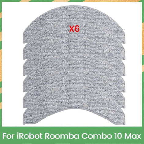 Lingettes nettoyantes iRobot Roomba Combo 10 Max (lot de 6) - Accessoire de nettoyage ménager haute efficacité, jetables, détachantes et puissantes (1/5)