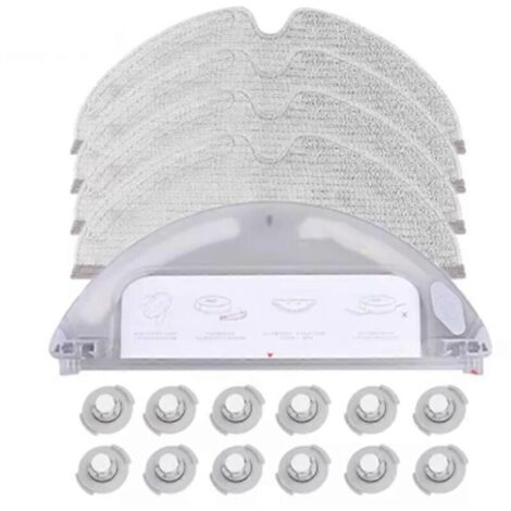 Accessoires de rechange pour Roborock S6 MAXV/S6 Pure/S5 MAX/S4/E4/E35/E2 : chiffon de nettoyage, réservoir d’eau et système de filtration. (1/5)