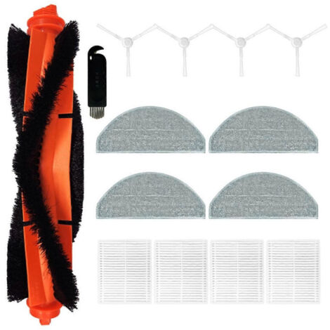 Accessoires pour aspirateur robot Xiaomi E10 : brosse principale, filtre HEPA, chiffon de nettoyage, pièces de rechange et consommables. (1/5)