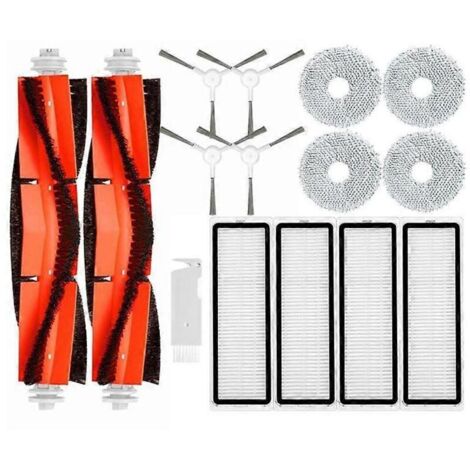 Accessoires pour aspirateur robot Xiaomi S10+/S10 Plus : brosse principale + brosse latérale + filtre HEPA + chiffon de nettoyage (pièces de rechange) (1/5)