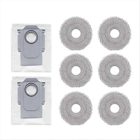 Sac à poussière Roborock Q Revo/Master/MaxV/Pro/S + pièces de rechange + chiffon de nettoyage + lingettes nettoyantes, kit complet de consommables (1/5)