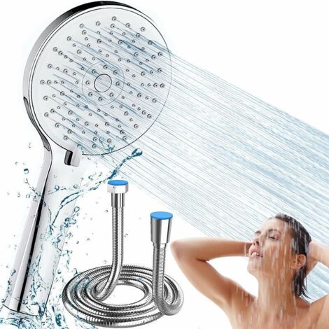Green Mobility – Pommeau de douche à panneau large – 5 jets – Avec flexible (1/5)