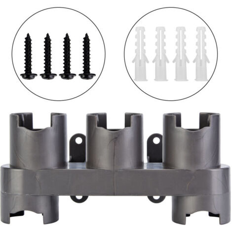 Support mural pour aspirateur Dyson V7/V8/V10 – ABS noir (1/5)