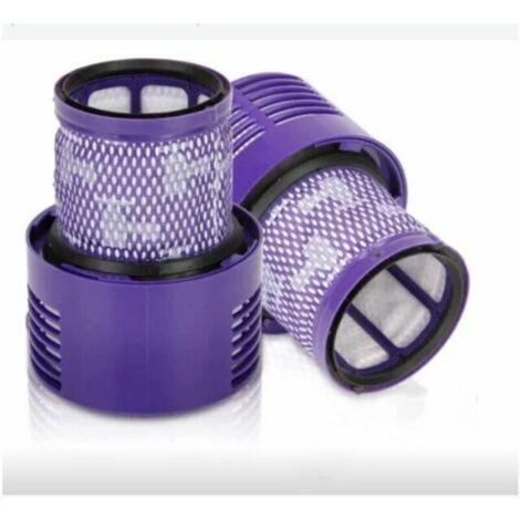 Filtres de rechange lavables pour aspirateur Dyson V10 Cyclone – Lot de 2 – Brosse de nettoyage incluse (1/5)