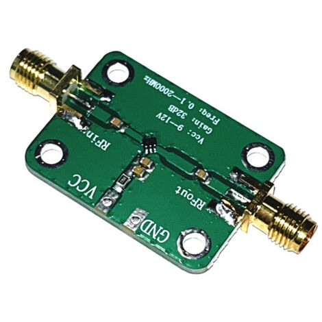Amplificateur RF à large bande, amplificateur à faible bruit (LNA) (0,1-2000 MHz, gain de 30 dB) en stock. (1/3)