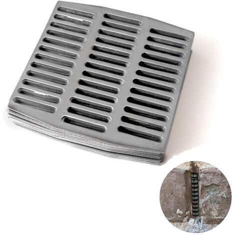 Kit de réparation de fissures murales empilables en acier inoxydable pour murs en briques, comprenant des plaques de protection flexibles pour les fuites. (1/5)