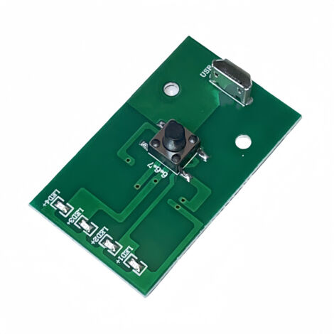 Carte de commande de lampe torche haute puissance, carte de circuit imprimé pour lampe frontale, carte de circuit imprimé pour puce LED, accessoires pour lampe torche avec interrupteur et port de char (1/3)
