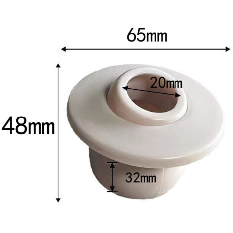 Sortie d'eau à 360°, tête de pulvérisation à jet enfichable de 20 mm pour piscines, sources thermales et bains, adaptée aux tuyaux de 40 mm. (1/5)