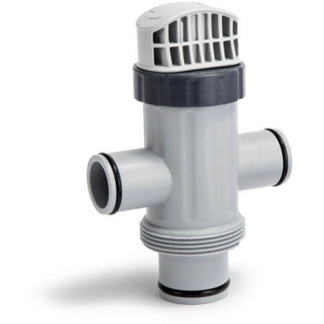 Pièces de rechange pour réservoir d'eau Intex 11872 : vanne à piston à double ouverture, raccord en T pour tuyau d'arrosage. (1/5)