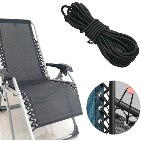 Sangles pour fauteuils inclinables, cordes élastiques et sangles et cordes de renforcement pour accessoires de chaises pliantes de 4 à 5 mm.